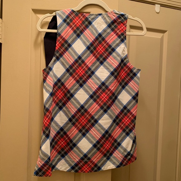 Jcrew tartan plaid sleeveless top - Picture 3 of 3